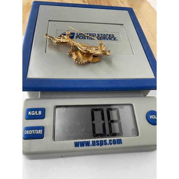 Phister Ent 96s Signed Bow Pin Turkey Charms Thanksgiving Brooch Unisex Adult 3" - Picture 11 of 11